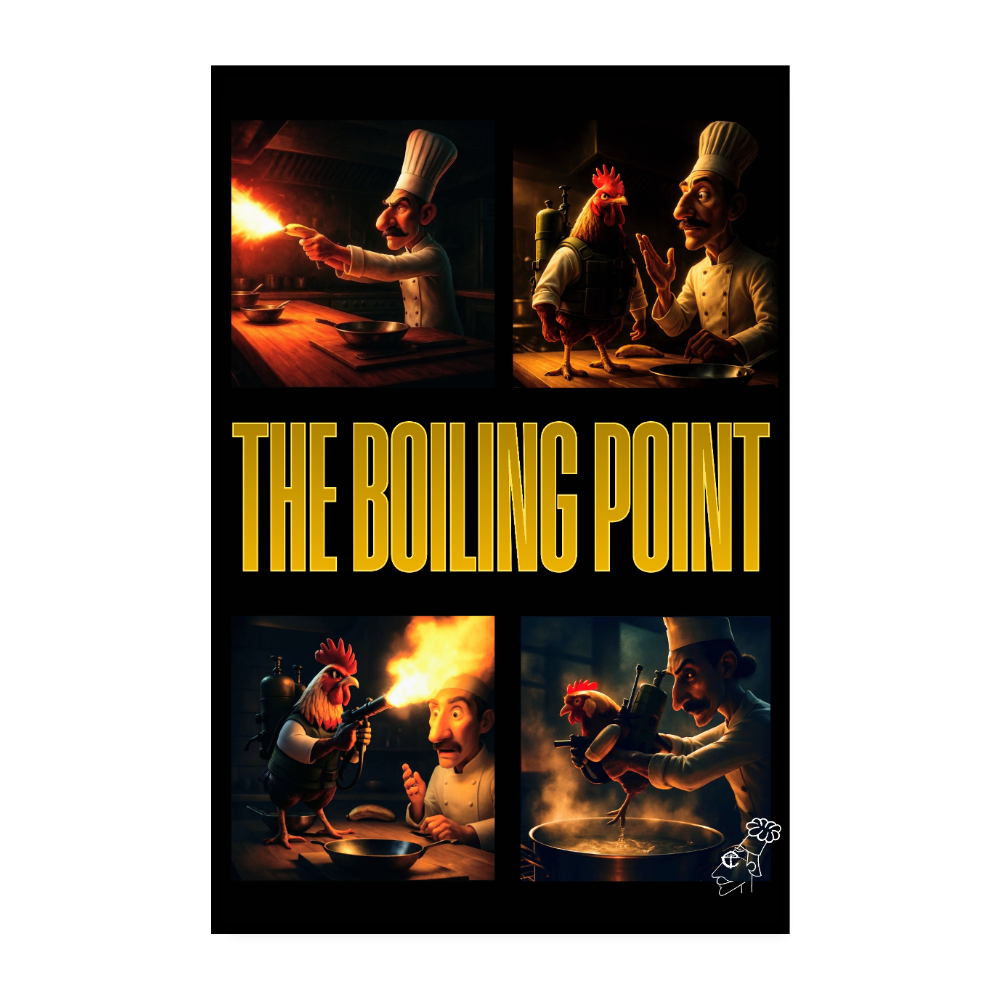 The Boiling Point Poster - white