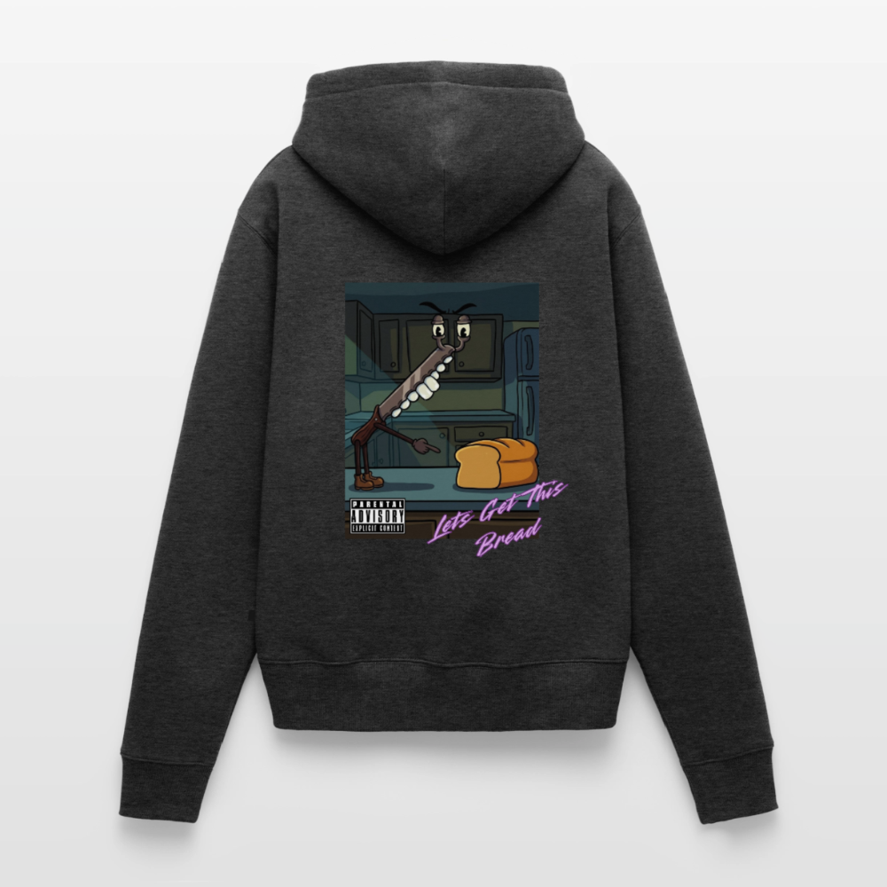 Lets Get This Bread Women’s Hoodie - heather anthracite