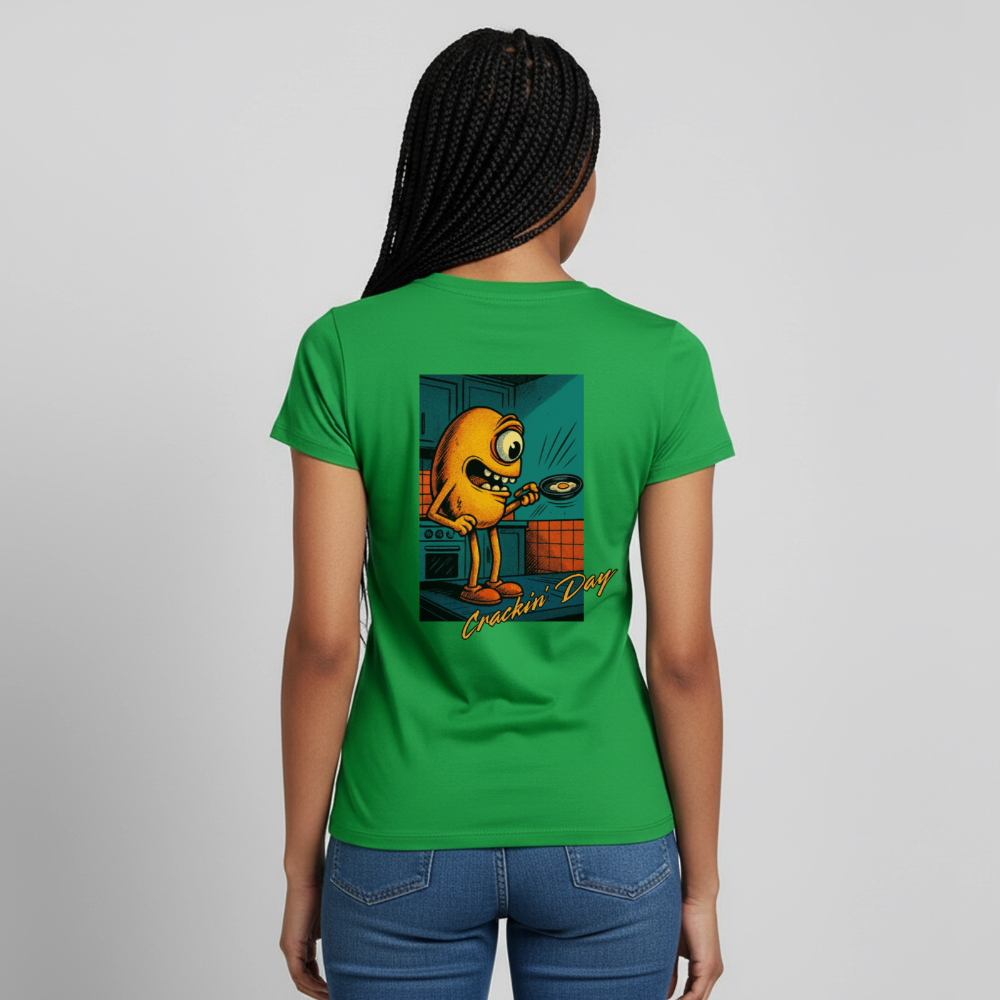 Crackin' Day Women's T-Shirt - kelly green