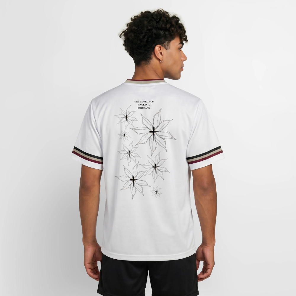 Estebans World Cup Shirt Unisex - offwhite/burgundy