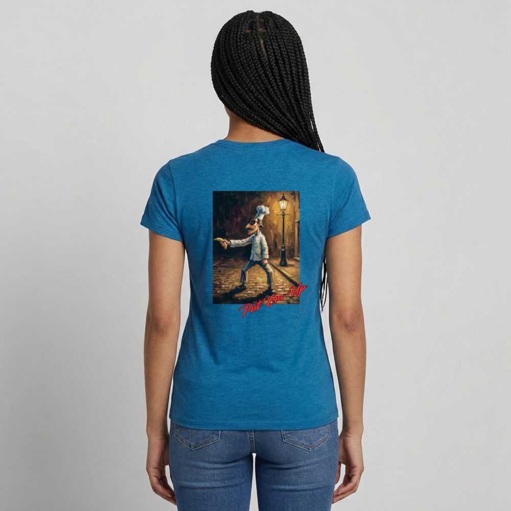 Put Em Up Women's Tee - antique blue sapphire heather