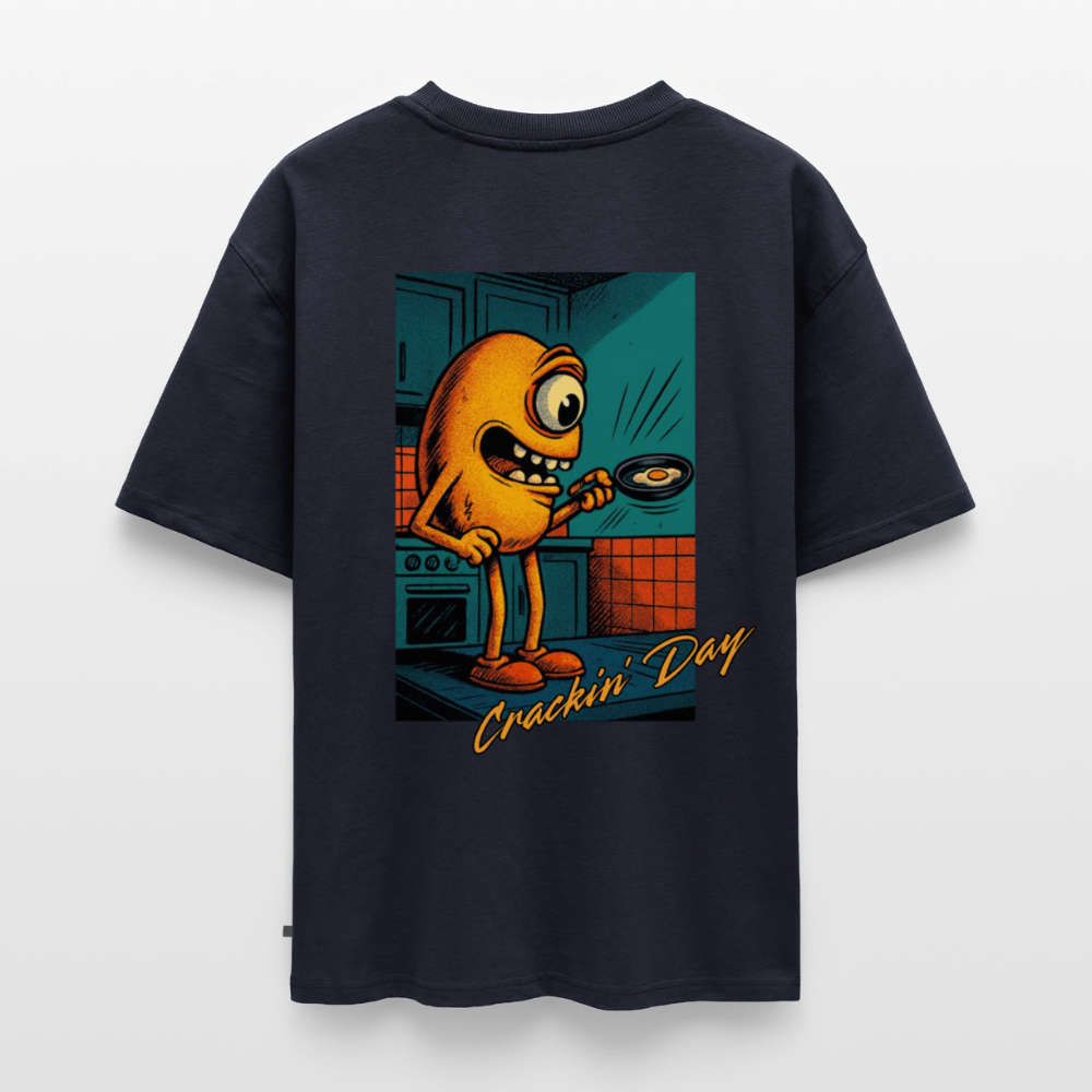 Crackin' Day Premium Oversized Tee - navy