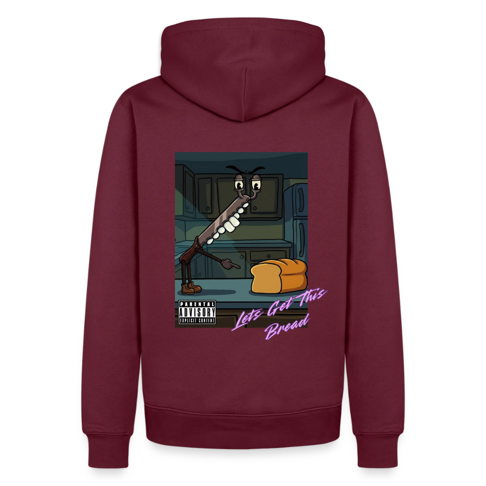 Lets Get This Bread Hoodie - burgundy