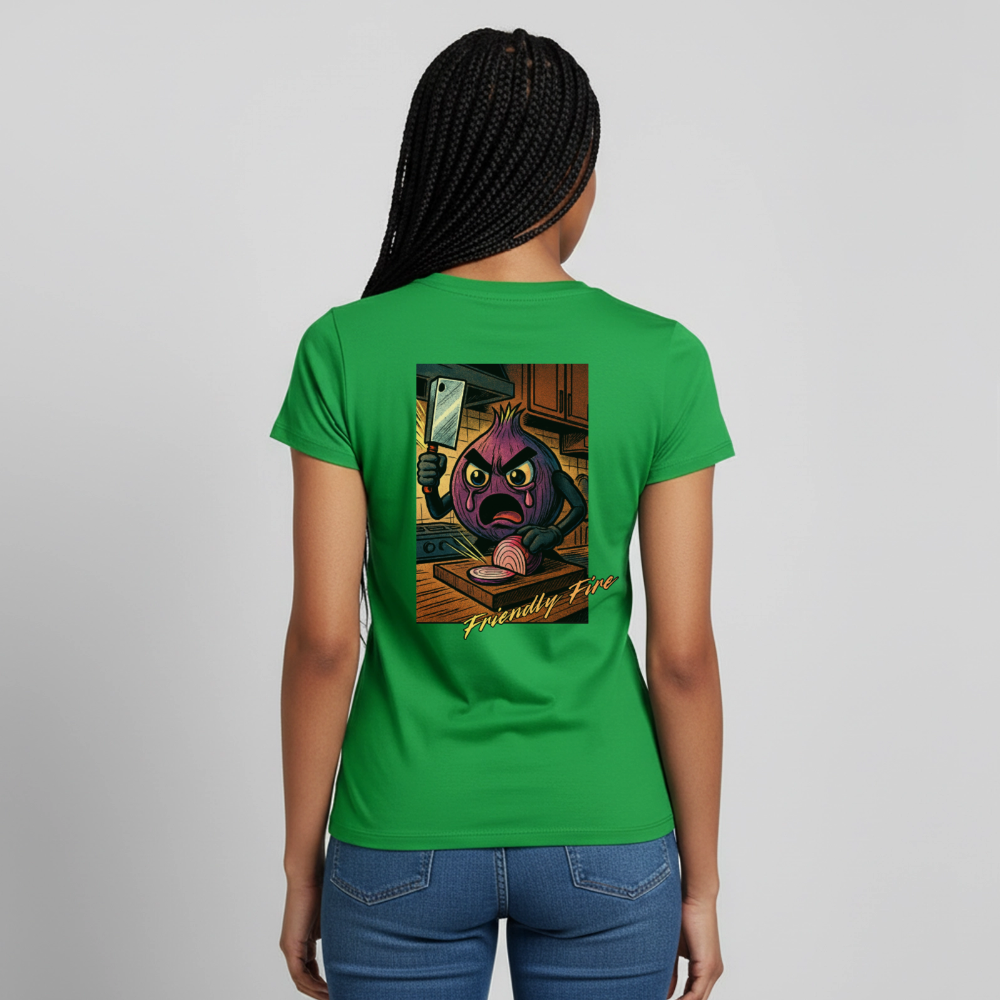 Friendly Fire Women's Tee - kelly green