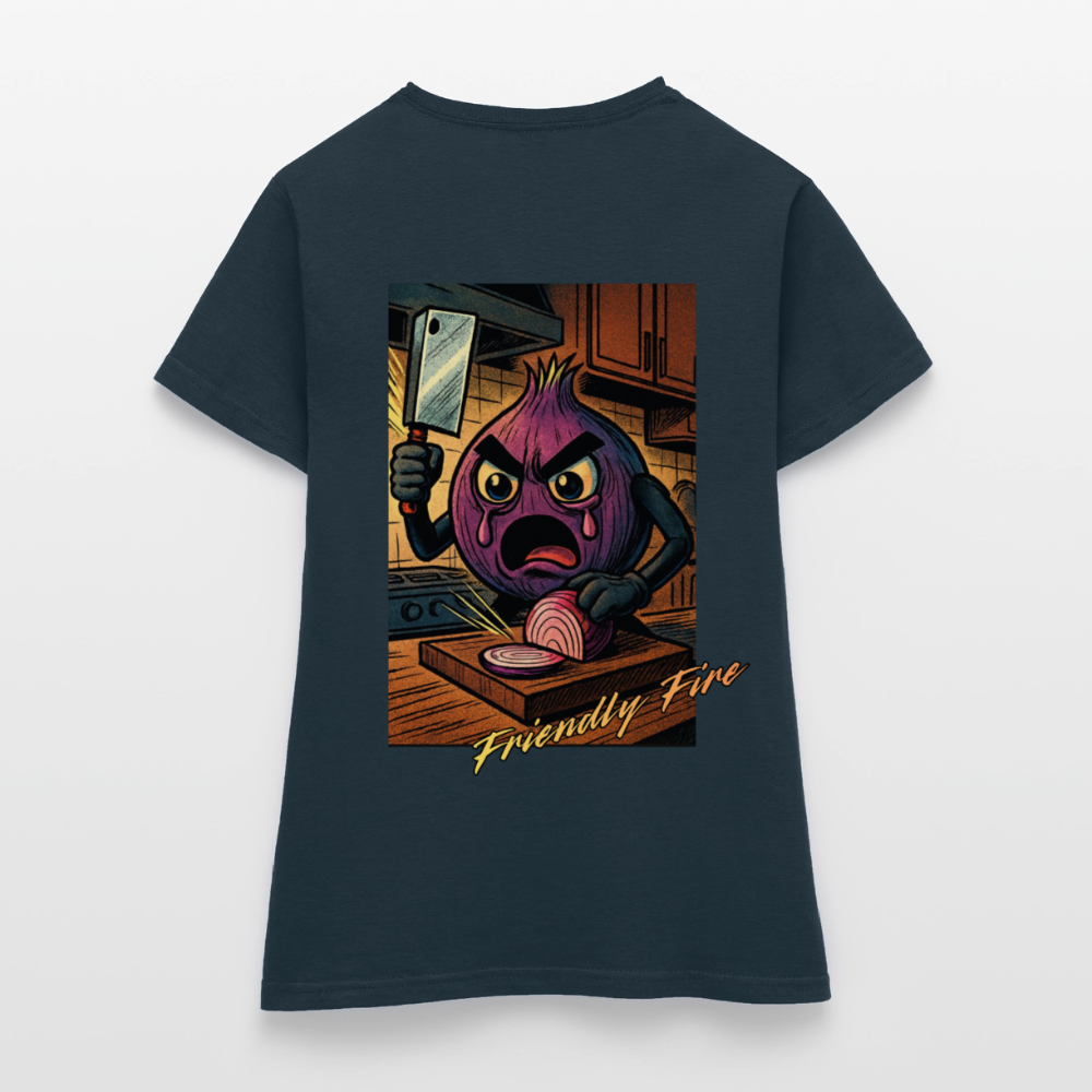 Friendly Fire Women's Tee - navy