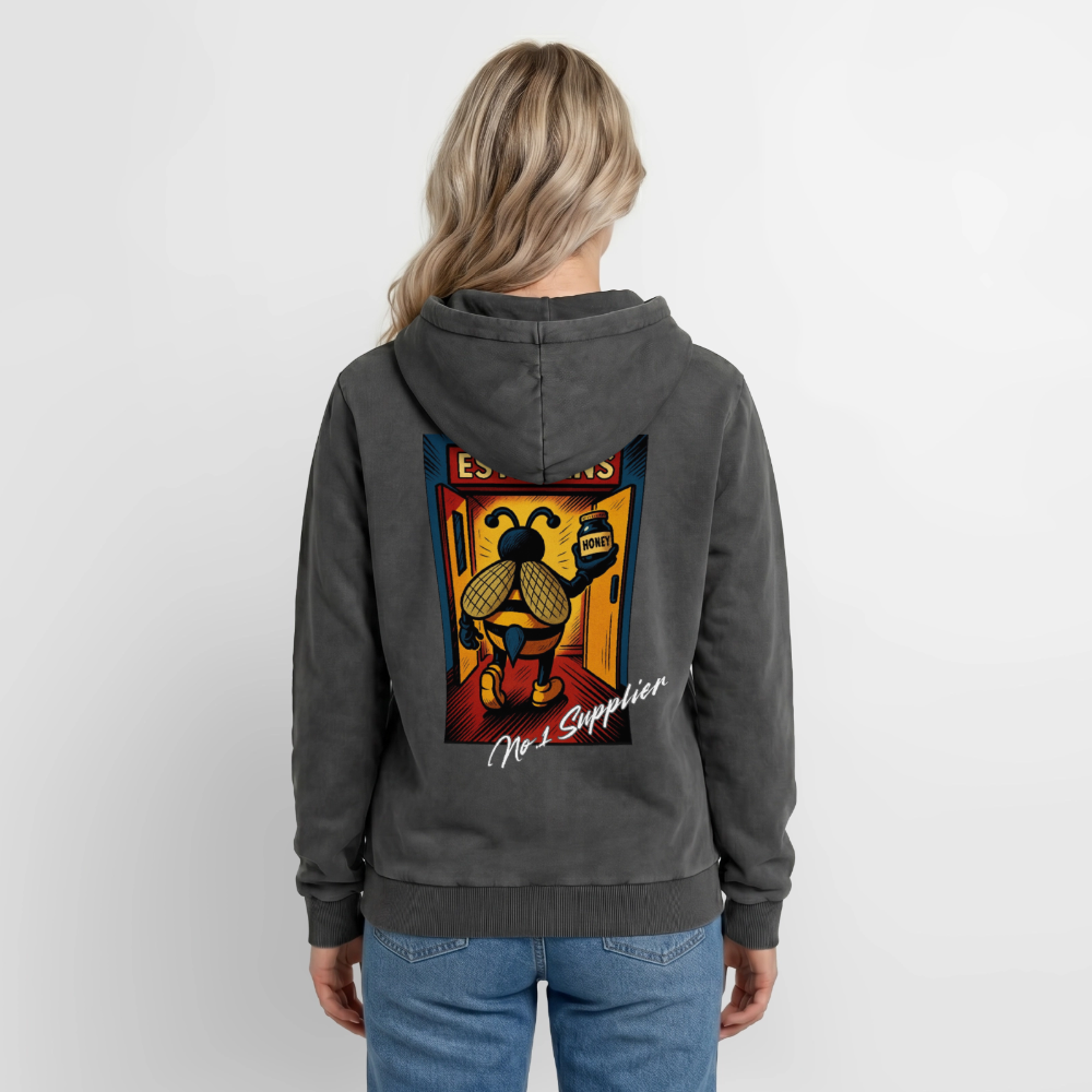 No.1 Supplier Premium Acid Washed Hoodie - acid washed black