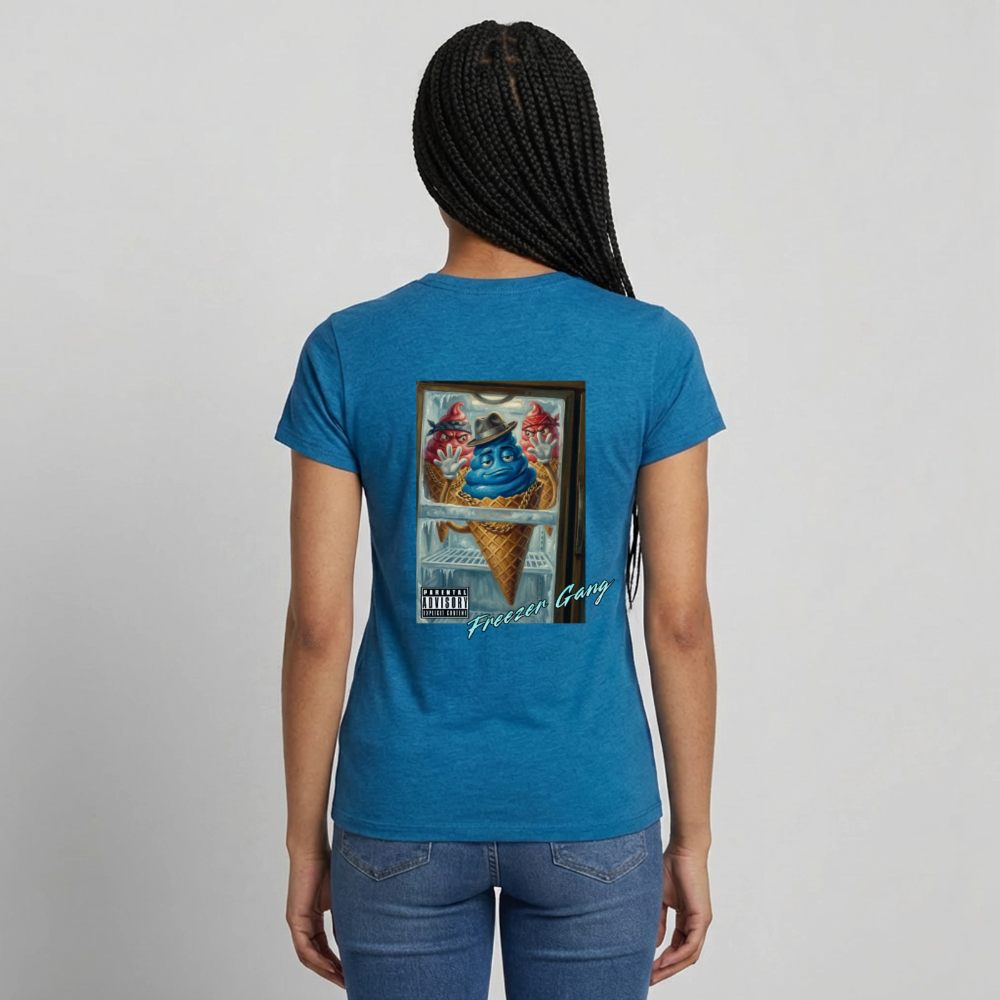 Freezer Gang Women's T-Shirt - antique blue sapphire heather