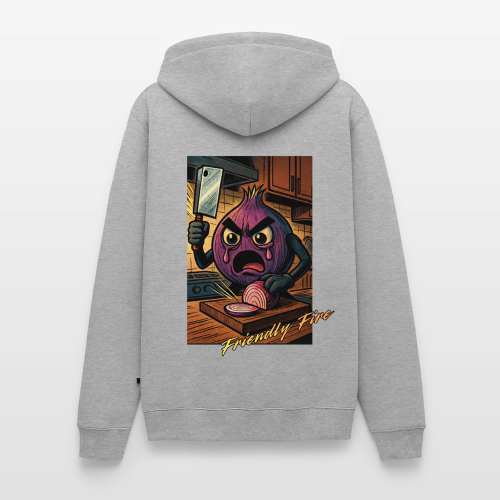 Friendly Fire Men’s Hoodie - heather grey