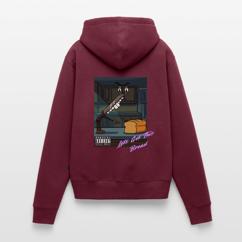Lets Get This Bread Women’s Hoodie - burgundy