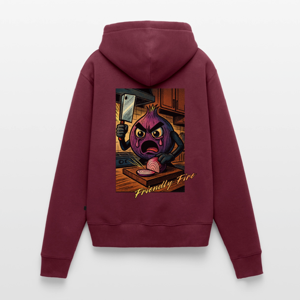Friendly Fire Women’s Hoodie - burgundy