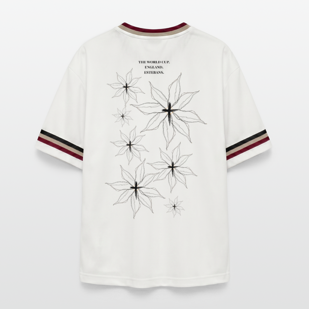 Estebans World Cup Shirt Unisex - offwhite/burgundy