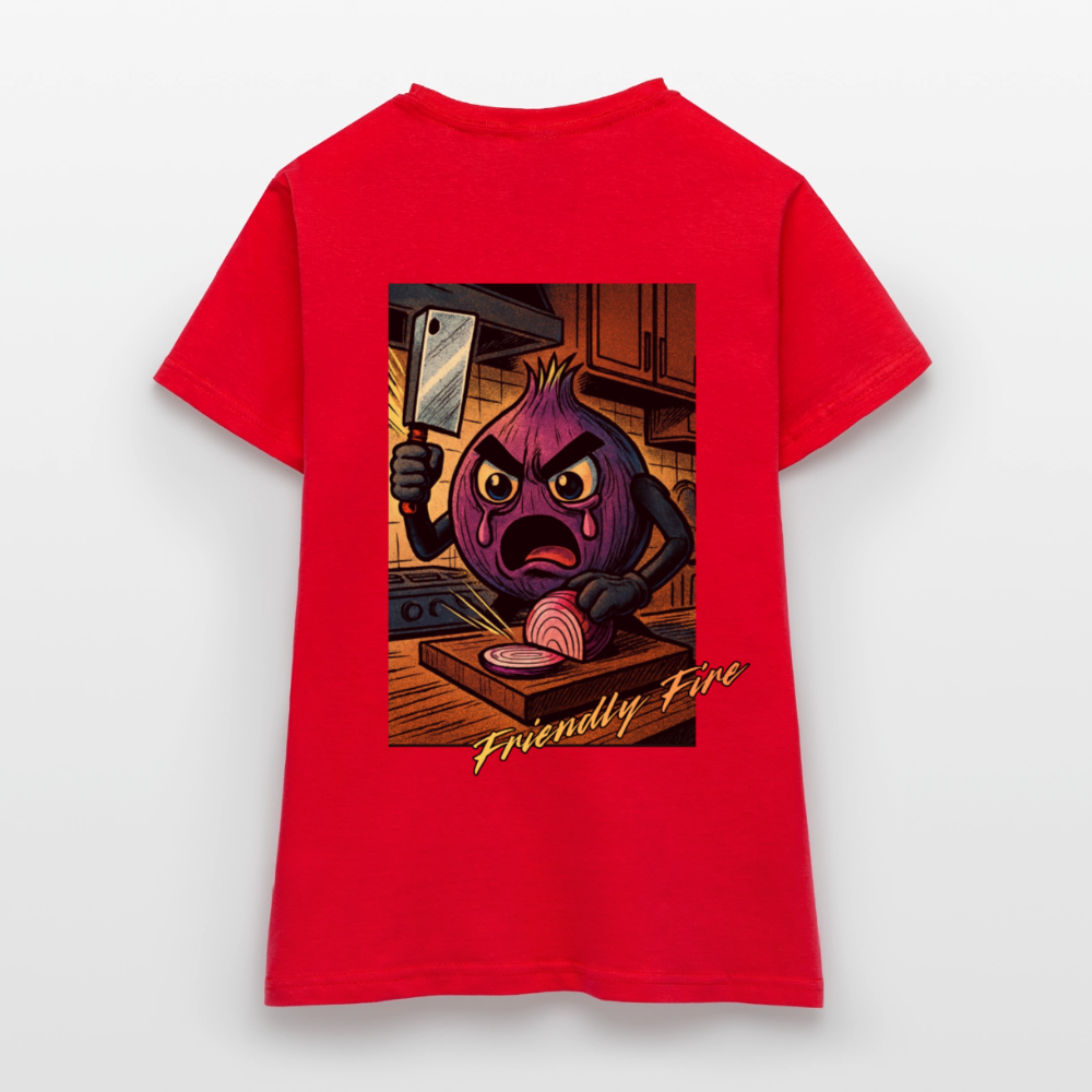 Friendly Fire Women's Tee - red
