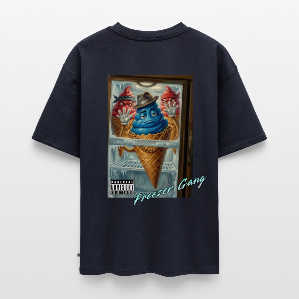 Freezer Gang Premium Oversized Tee - navy