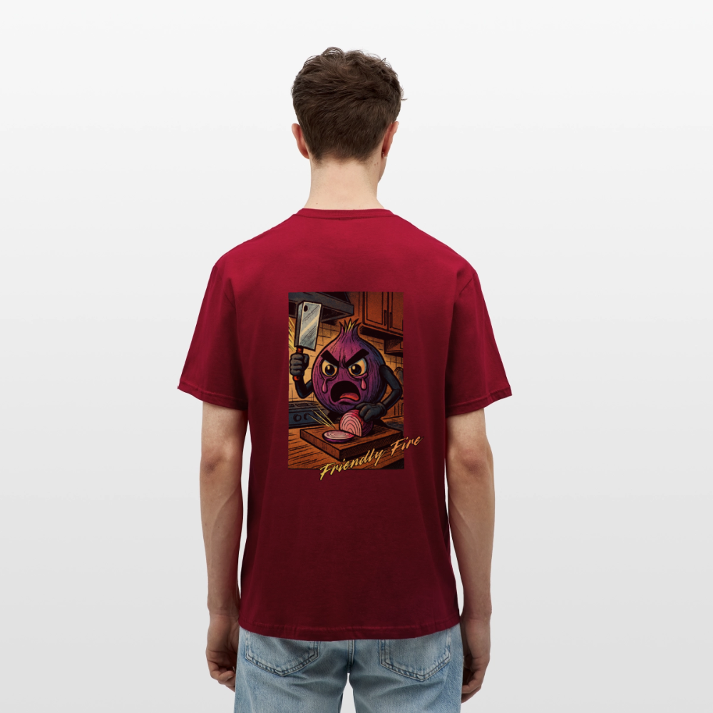 Friendly Fire Men's T-Shirt - brick red