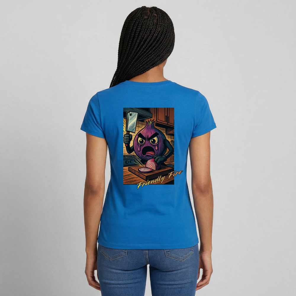 Friendly Fire Women's Tee - royal blue