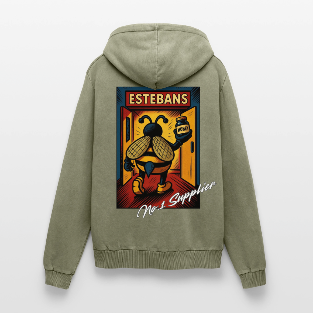No.1 Supplier Premium Acid Washed Hoodie - acid washed green