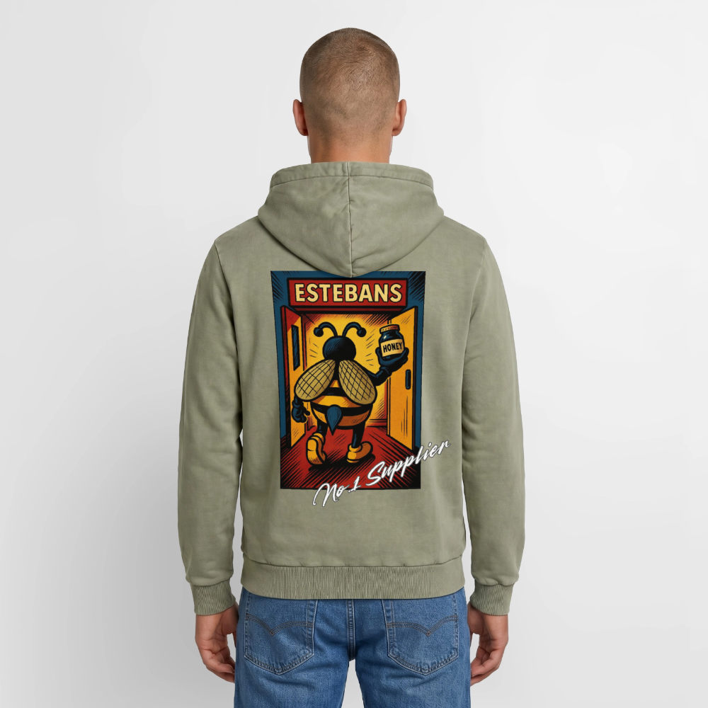 No.1 Supplier Premium Acid Washed Hoodie - acid washed green