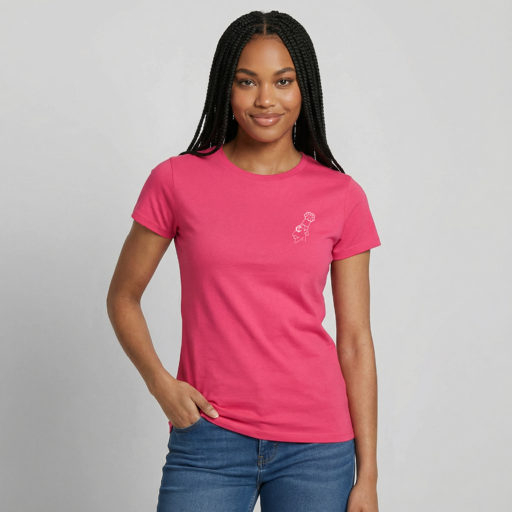 Friendly Fire Women's Tee - azalea